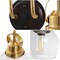 Jonathan Y Shirley 34" 4-light Farmhouse Industrial Metal LED Vanity Light w/Seeded Glass Globe Shades, Brass Go JYL7406B - alternate 5