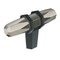 Amerock London 2-1/2 in 64 mm Length Polished Nickel/Black Bronze Cabinet Knob BP36647PNBBR - alternate 1