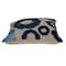 Homeroots 22" Blue and Beige Abstract Cotton Throw Pillow With Embroidery 529223 - alternate 4