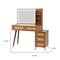 Homeroots 47" Brown Wood Lighted Mirrored Dresser 691728 - alternate 3