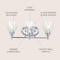 Jonathan Y Marais 22.5" 3-Light Metal/Glass LED Vanity, Chrome JYL7470B - alternate 7