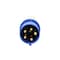 Walther-Werke Pin and Sleeve Plug, 60A, 3Ã¸Y 120/208 or 230, 3 Phase, 3 Pole, Blue, NEMA Not Rated 260509 - alternate 4