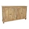 Homeroots 60in Natural Distressed Solid Wood Sideboard with Four Doors 488676 - alternate 5