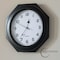Clockswise 12-inch Non-Ticking Octagon Plastic Analog Wall Clock - Elegant Decorative Accent for Home QI004143.BK - alternate 3
