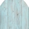 Homeroots 24" X 18" Turquoise Reclaimed Wood Egg Shaped Wall Decor 384896 - alternate 2
