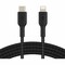 Belkin BOOST CHARGE BRAIDED USB-C TO LIGHTNING CABLE CAA004BT2MBK - alternate 1