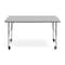 Flash Furniture Commercial Adjustable Height Rectangular Activity Table - Locking Casters-Gray XU-A2448-REC-GRY-T-P-CAS-GG - alternate 5