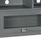 Homeroots 57in Gray Wood Enclosed and Open Storage TV Stand 724157 - alternate 4