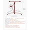 Vevor 11ft Drywall Lift 150 lbs Sheetrock Hoist Adjustable Arm Lockable Wheels Red HM5001 - alternate 4