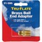Tru-Flate 1/4'' MNPTx1/4'' MNPS Brass Ball End Adapter 21-595 - alternate 2