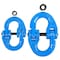 Mytee Products G100 3/8 in Forged Alloy Steel Hammerlock Coupling Link - BLUE, 8800 lbs WLL, 2PK G100-CL-38x2 - alternate 3