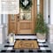 Gardenised Heavy Duty Coco Coir Doormat - Non Slip PVC Baking Embossed Design, Hearty Welcome Home QI004883 - alternate 3