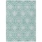Homeroots 10' X 14' Turquoise Teal Blue And Ivory Medallion Washable Indoor Outdoor Area Rug 587775 - alternate 4