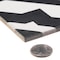 Andova Tiles Luv Enchanted Black and White 8-in Encaustic Matte Porcelain Wall & Floor Tile ANDLUV450 - alternate 2