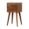 Homeroots 22" Brown Solid Wood Two Drawer Nightstand 701703 - alternate 4
