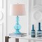 Jonathan Y Genie 28.5" Glass LED Table Lamp, Aqua, 2PK JYL1061A-SET2 - alternate 5