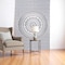 Homeroots 80" X 56" Gray And White Mandala Cotton Hanging Tapestry 397187 - alternate 2