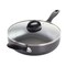 Oster Clairborne 10.25 Inch Aluminum Saute Pan with Lid in Charcoal Grey 75663.02 - alternate 1