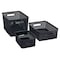 Thinkspace Plastic Weave Bin, Medium, Black 36003 - alternate 2