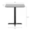 Flash Furniture 30" x 24" Tabletop, Seamless Surface Technology, Gray Faux Concrete, 22x22 Black Table Height X-Base ST-REC2430-CMGY-T2222-GG - alternate 2