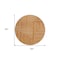 Homeroots 8' Copper And Ivory Round Geometric Washable Indoor Outdoor Area Rug 600854 - alternate 4