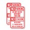 Signmission Do Not Block Driveway Tow Zone - No Estacione No Bloque, 12'' X 18'', Heavy Gauge Aluminum, 2PK A-1218-2PACK-24173 - alternate 1