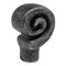 Brixwell Designer Contemporary Cabinet Knob For Kitchen And Cabinet Hardware 1-1/8 in Dia Wrought Iron Dark BXB9339WID - alternate 3