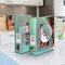 Acrimet Magazine File Holder Vertical Rack, Durable Plastic Desk Organizer, Clear Green, 2PK 277.5 - alternate 5