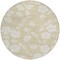 Homeroots 8' Beige And Ivory Round Floral Washable Indoor Outdoor Area Rug 599858 - alternate 4