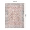 World Rug Gallery Vintage Distressed Machine Washable Area Rug 7 ft 7 in x 9 ft 6 in Red 6034 RED8X10 - alternate 5