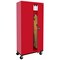 Sandusky Lee Heavy Duty Mobile Welded Steel Wardrobe Cabinet, 36x24x72, Red TAWR362472-01 - alternate 1