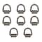 Mytee Products 3/8in Heavy Duty D-Ring Weld On Forged - 3000 lbs, 8PK D-Ring38-Wx8 - alternate 5