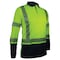 Reflective Apparel ANSI Type R Class 3 Long Sleeve Polo Shirt with Navy Bottom 316CT-LN-SM - alternate 3
