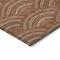Homeroots 5' X 8' Orange Gold And Ivory Geometric Washable Indoor Outdoor Area Rug 615219 - alternate 5