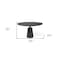 Homeroots 54" Brown Solid Wood and Iron Pedestal Base Round Top Dining Table 380465 - alternate 4