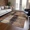 Homeroots 5' X 8' Brown Black And Tan Abstract Washable Indoor Outdoor Area Rug 606045 - alternate 5