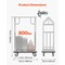 Vevor Hotel Luggage Cart 800 LBS Brushed Stainless Steel Finish Bellman's Cart X-126 - alternate 4