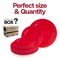 Smarty Had A Party Solid Red Holiday Round Plastic Dinnerware Value Set (120 Dinner Plates + 120 Salad Plates), 240PK 110RVP-CASE - alternate 7