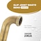 Everflow Slip Joint Waste Bend for Tubular Drain Applications, 20GA Brass 1-1/2"x12" 21912-20 - alternate 3