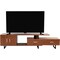 Leisuremod Avery TV Stand with MDF Cabinet and Powder Coated Steel Legs, Walnut ATS69NW - alternate 6