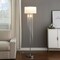 Homeroots 66" Clear And Silver Crystal And Metal Floor Lamp With White Linen Drum Shade 569598 - alternate 3