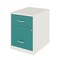 Space Solutions 14.25 in W 2 Drawer Vertical File Cabinet W/ Accessory Drawer, Pearl White / Teal 25970 - alternate 6