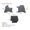 Mytee Products 6Pcs Latex Semi Truck Black Floor Mats Liners for Peterbilt 357, 377, 378 (2004), 2PK MAT-PTMT3P-2D04x2 - alternate 3