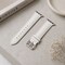 Elegani Alligator-Embossed Leather Watch Replacement Band Compatible with Apple Watch 49mm, White LAT-WHT-49mm - alternate 2
