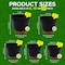 Campior Black Self Watering Pots, Indoor and Outdoor Plant Pots with Wick Rope and Drainage Holes, 20PK CAMPPLTBK94 - alternate 7