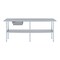 Amgood 14 in. x 84 in. Stainless Steel Table With Drawer AMG WT-1484 + DRAWER-1510-Z - alternate 3