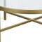 Homeroots 36" Gold Glass And Steel Round Coffee Table 520976 - alternate 6