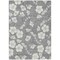 Homeroots 5' X 8' Gray And Ivory Floral Washable Indoor Outdoor Area Rug 599887 - alternate 3