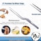 A2Z Scilab Offset Culinary Tweezers, Precision Serrated Jaws, 8 Inch, Stainless Steel Tongs A2Z-ZR1055 - alternate 4