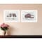 Homeroots Set Of Two Farm Christmas 1 White Framed Print Wall Art, 2PK 407076 - alternate 4